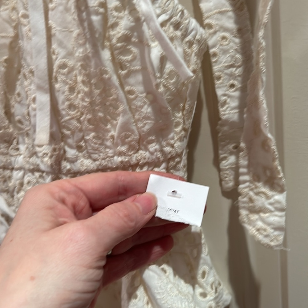 ANTHROPOLOGIE EN SAISON  Portia eyelet top large - Picture 7 of 13